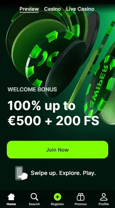 Spinit Casino mobilalkalmazás